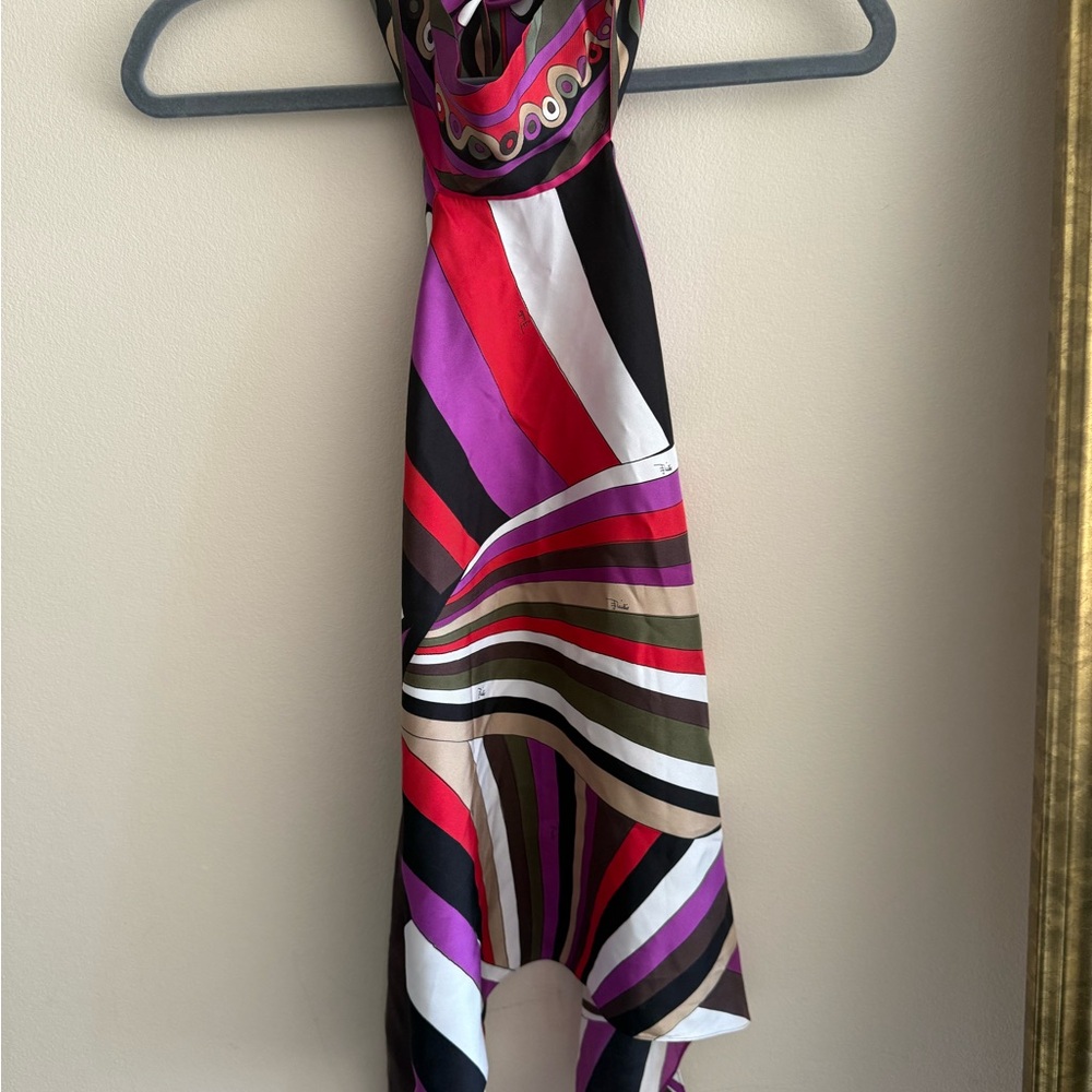 Emilio pucci Colorful Striped Halter Top